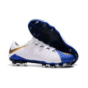 Neymar Kopačky Pánské Nike HyperVenom Phantom 3 Elite FG – bílé modré zlato